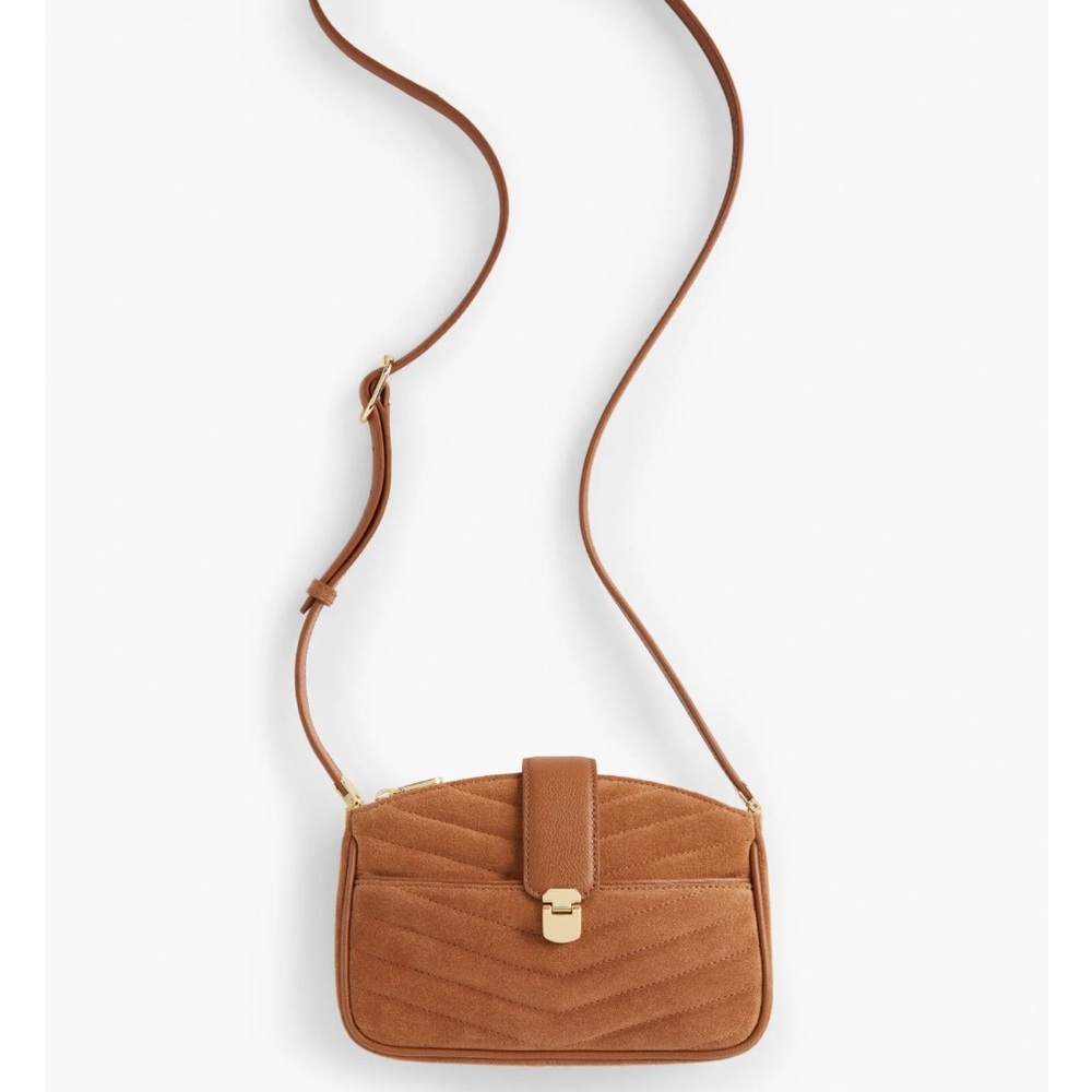 Cute Suede Crossbody Purse | Talbots | cottage core, whimsigoth, granola